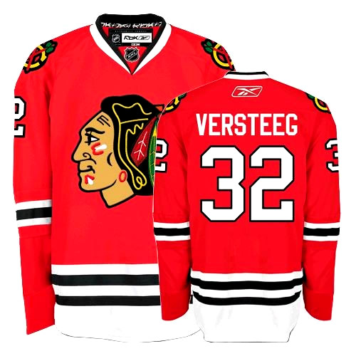 Chicago Blackhawks 32 VERSTEEG red men ice hockey nhl jerseys