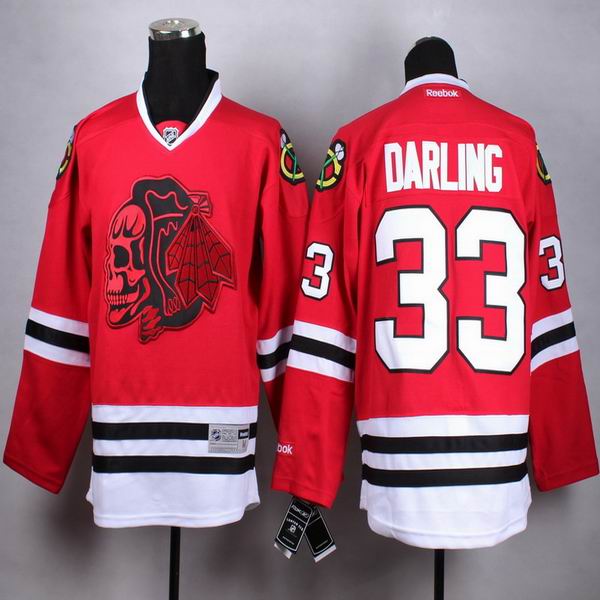 Chicago Blackhawks 33 Scott Darling  red nhl hockey men Jerseys