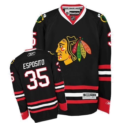 Chicago Blackhawks 35 Tony Esposito Jersey 35 Black nhl hockey Jerseys Chicago Blackhawks 35 Tony Esposito Jersey 35 Black nhl hockey Jerseys