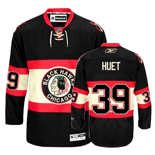 Chicago Blackhawks 39 Cristobal Huet Black New Third nhl men hockey Jerseys Chicago Blackhawks 39 Cristobal Huet Black New Third nhl men hockey Jerseys
