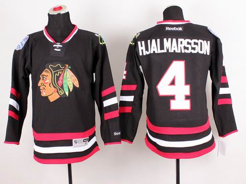 Chicago Blackhawks 4 HJALMARSSON men black nhl Jersey Chicago Blackhawks 4 HJALMARSSON men black nhl Jersey