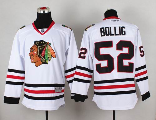 Chicago Blackhawks 52 Brandon Bollig White hockey men Jersey Chicago Blackhawks 52 Brandon Bollig White hockey men Jersey