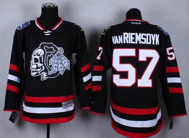 Chicago Blackhawks 57 Trevor Van Riemsdyk black Ice Hockey Jerseys