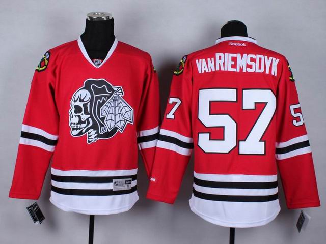 Chicago Blackhawks 57 Trevor Van Riemsdyk white men Ice Hockey Jerseys