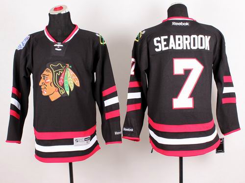 Chicago Blackhawks 7 Brent Seabrook black Reebok nhl Jersey Chicago Blackhawks 7 Brent Seabrook black Reebok nhl Jersey