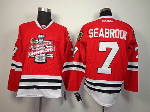 Chicago Blackhawks 7 Brent Seabrook 2013 NHL Stanley Cup Final Champions Silver