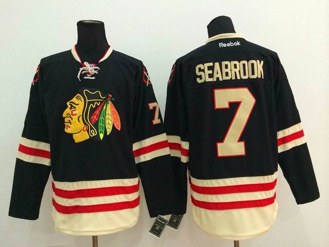 Chicago Blackhawks 7 Brent Seabrook black Ice hockey jersey Chicago Blackhawks 7 Brent Seabrook black Ice hockey jersey