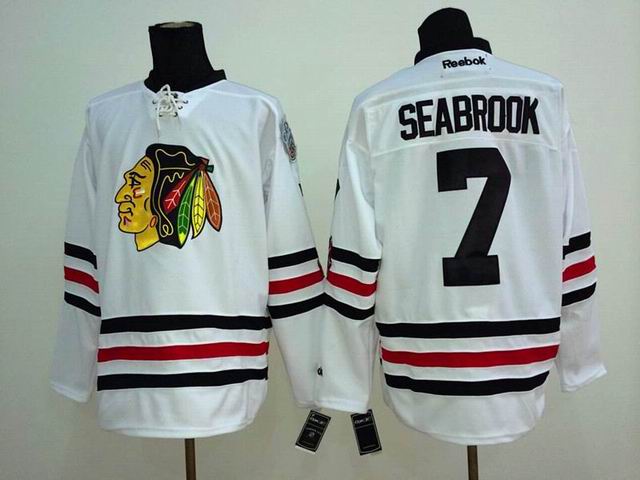 Chicago Blackhawks 7 Brent Seabrook white Ice hockey jersey Chicago Blackhawks 7 Brent Seabrook white Ice hockey jersey