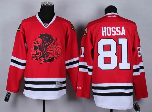 Chicago Blackhawks 81 Marian Hossa red men Ice Hockey jersey