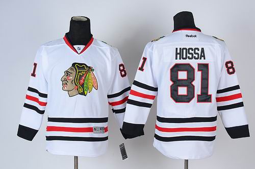 Chicago Blackhawks 81 Marian Hossa white NHL jerseys Chicago Blackhawks 81 Marian Hossa white NHL jerseys