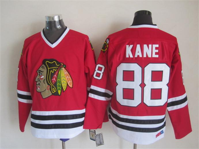 Chicago Blackhawks 88 Patrick Kane CCM red hockey jersey Chicago Blackhawks 88 Patrick Kane CCM red hockey jersey