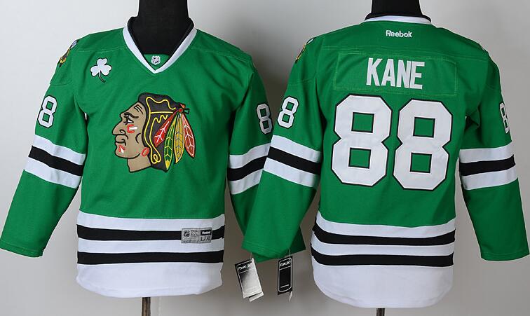 Chicago Blackhawks 88 Patrick Kane Green men hockey nhl Jersey Chicago Blackhawks 88 Patrick Kane Green men hockey nhl Jersey