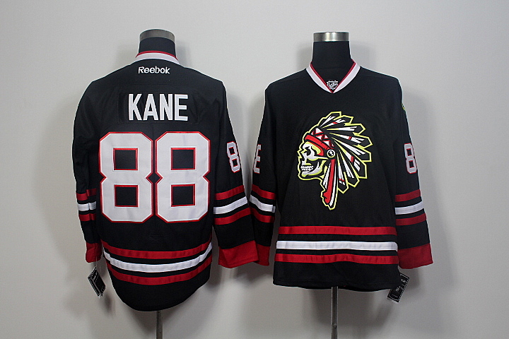 Chicago Blackhawks 88 Patrick Kane black hockey New jersey