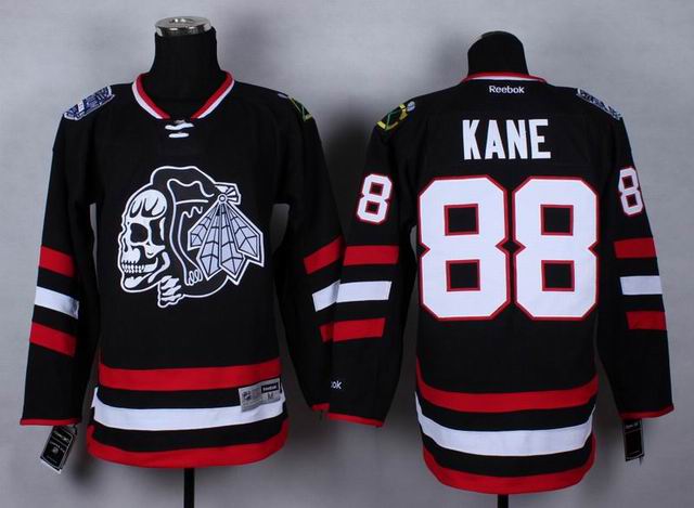 Chicago Blackhawks 88 Patrick Kane black men ice hockey jerseys Chicago Blackhawks 88 Patrick Kane black men ice hockey jerseys