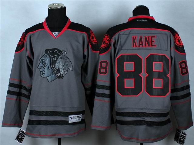 Chicago Blackhawks 88 Patrick Kane gray men Ice Hockey Jersey