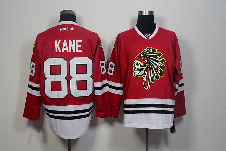 Chicago Blackhawks 88 Patrick Kane red hockey nhl New jersey