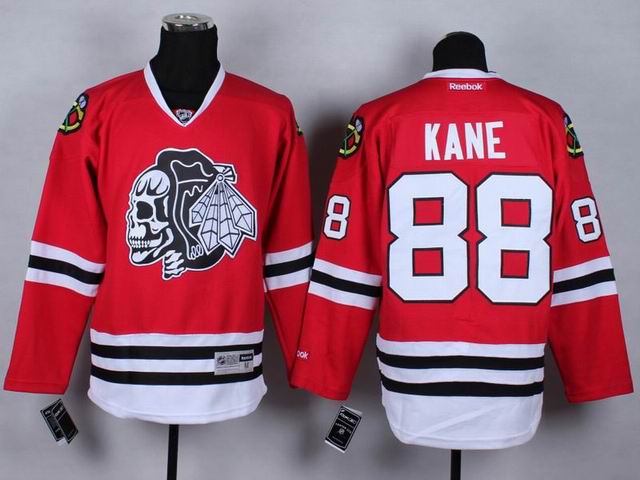 Chicago Blackhawks 88 Patrick Kane red men ice hockey jersey(1)