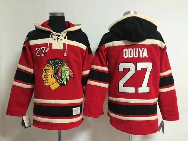Chicago Blackhawks Johnny Oduya 27# Red NHL Hooded Sweatshirt Chicago Blackhawks Johnny Oduya 27# Red NHL Hooded Sweatshirt