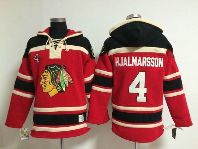 Chicago Blackhawks Niklas Hjalmarsson 4# Red NHL Hooded Sweatshirt Chicago Blackhawks Niklas Hjalmarsson 4# Red NHL Hooded Sweatshirt