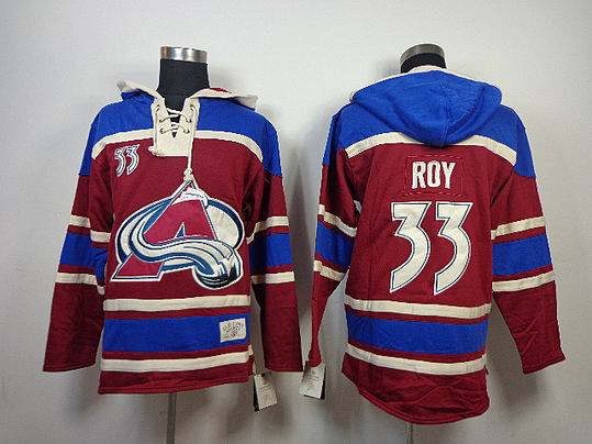 Colorado Avalanche ROY 33 Red blue nhl hooded sweatshirt Colorado Avalanche ROY 33 Red blue nhl hooded sweatshirt