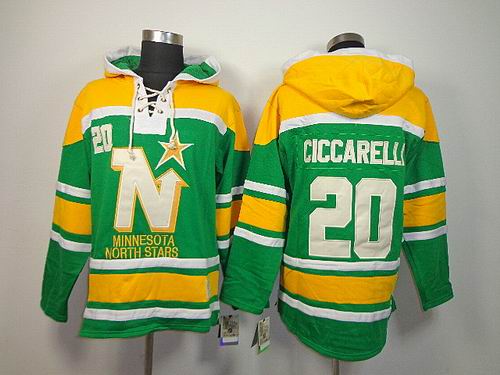 Dallas Stars #20 CICCARELLI Green NHL Hooded Sweatshirt Dallas Stars #20 CICCARELLI Green NHL Hooded Sweatshirt