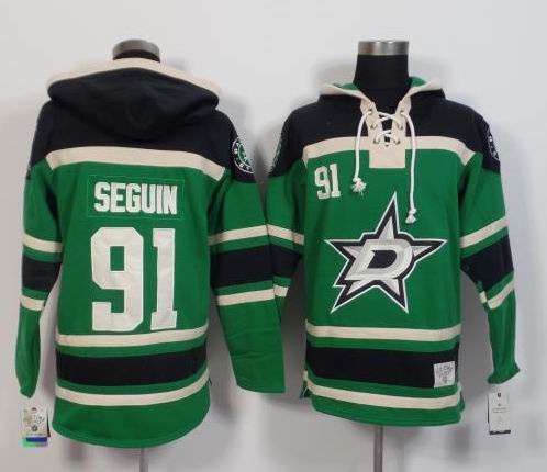 Dallas Stars #91 Tyler Seguin green NHL hooded sweatshirt Dallas Stars #91 Tyler Seguin green NHL hooded sweatshirt