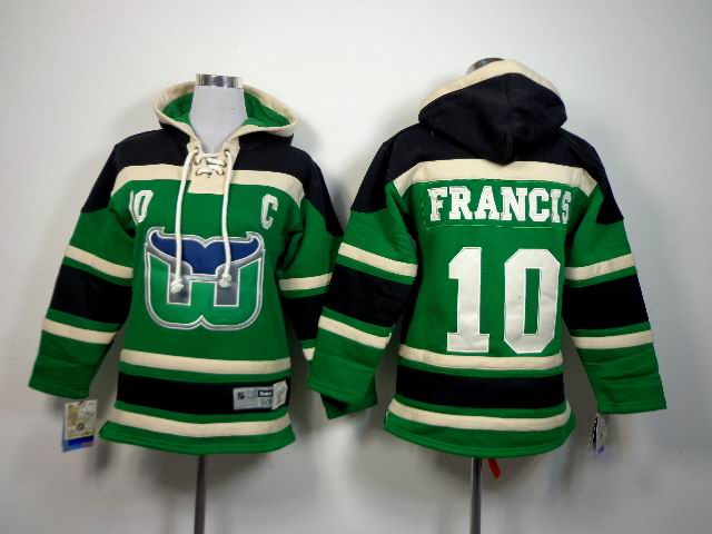 Hartford Whalers 10# Ron Francis Hooded Sweatshirt C patch Hartford Whalers 10# Ron Francis Hooded Sweatshirt C patch