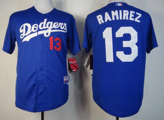 Los Angeles Dodgers 13 Hanley Ramirez Cool Base men baseball mlb Jersey