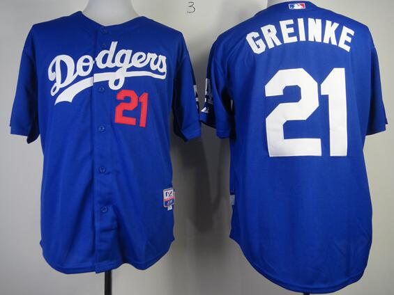Los Angeles Dodgers 21 GREINKE blue men baseball mlb jerseys Los Angeles Dodgers 21 GREINKE blue men baseball mlb jerseys