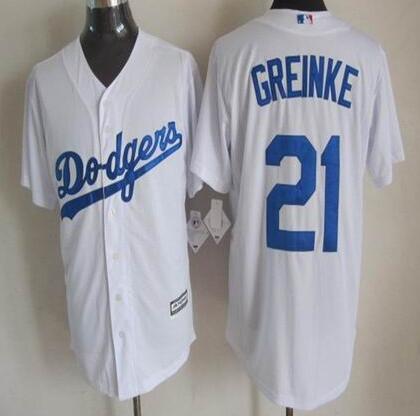 Los Angeles Dodgers 21 Zack Greinke white men baseball mlb Jerseys Los Angeles Dodgers 21 Zack Greinke white men baseball mlb Jerseys