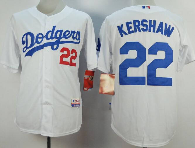 Los Angeles Dodgers 22 KERSHAW white men baseball mlb jerseys Los Angeles Dodgers 22 KERSHAW white men baseball mlb jerseys