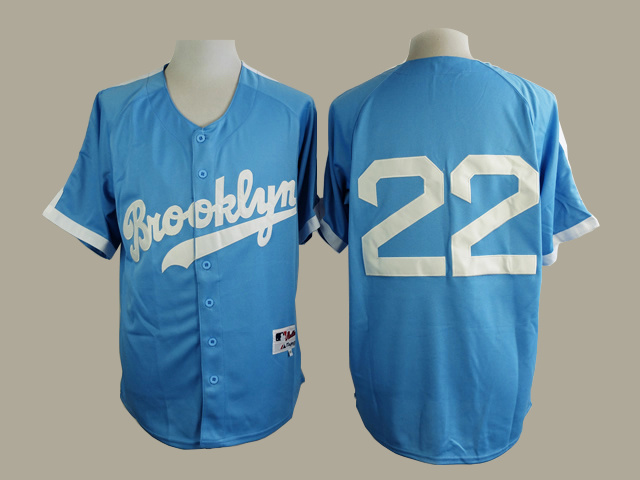 Los Angeles Dodgers 22 skyblue men baseball mlb jerseys