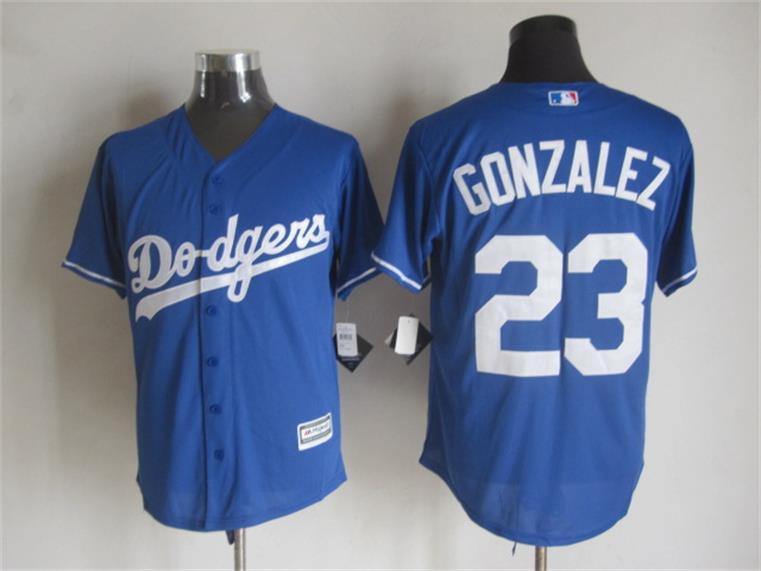 Los Angeles Dodgers 23 Adrian Gonzalez Blue New Cool Base Stitched men baseball mlb Jersey