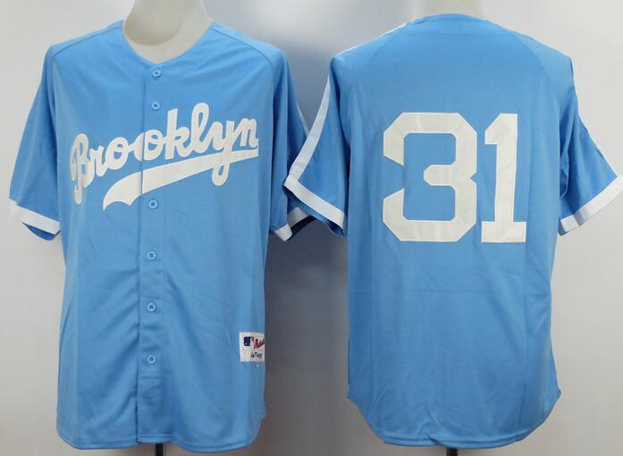 Los Angeles Dodgers 31 skyblue men baseball mlb jerseys Los Angeles Dodgers 31 skyblue men baseball mlb jerseys