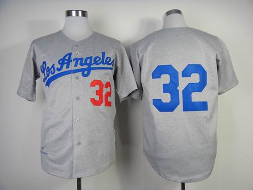 Los Angeles Dodgers 32 throwback gray men baseball mlb Jerseys Los Angeles Dodgers 32 throwback gray men baseball mlb Jerseys
