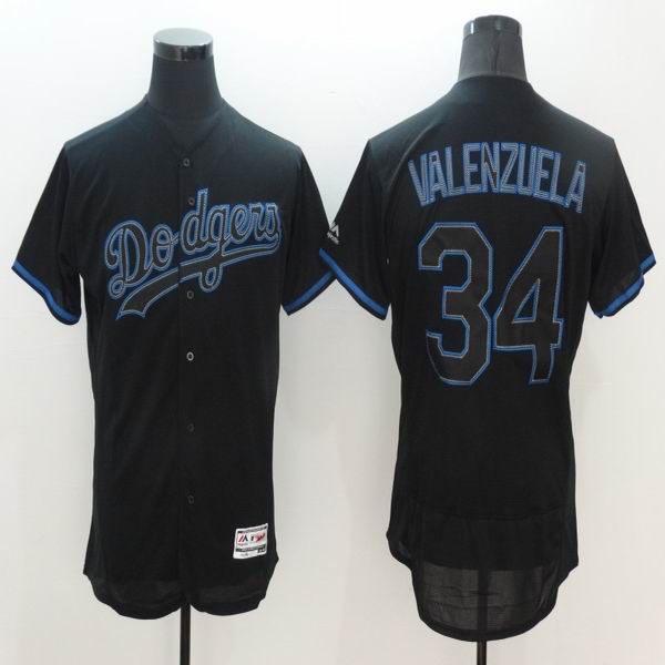 Los Angeles Dodgers 34 Fernando Valenzuela black Flexbase Authentic Collection men baseball mlb Jersey Los Angeles Dodgers 34 Fernando Valenzuela black Flexbase Authentic Collection men baseball mlb Jersey