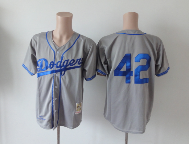 Los Angeles Dodgers 42 Robinson gray men baseball mlb jerseys Los Angeles Dodgers 42 Robinson gray men baseball mlb jerseys