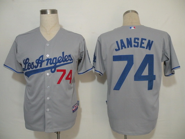 Los Angeles Dodgers 74 Jansen Grey men baseball mlb jerseys Los Angeles Dodgers 74 Jansen Grey men baseball mlb jerseys