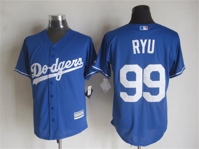 Los Angeles Dodgers 99 Hyun-Jin Ryu Blue New Cool Base Stitched men baseball mlb Jersey Los Angeles Dodgers 99 Hyun-Jin Ryu Blue New Cool Base Stitched men baseball mlb Jersey