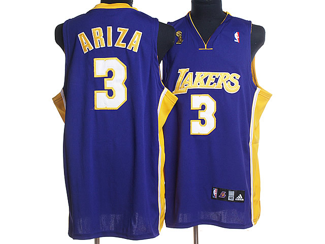 Los Angeles Lakers 3 ARIZA purple adidas men nba basketball jerseys Los Angeles Lakers 3 ARIZA purple adidas men nba basketball jerseys