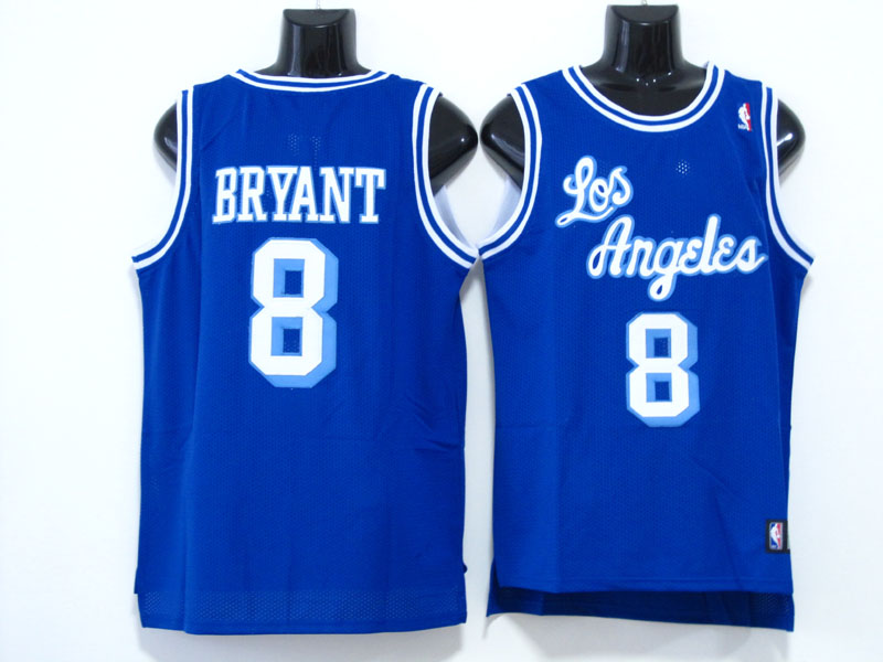 Los Angeles Lakers 8 blue  Bryant adidas men nba basketball jerseys