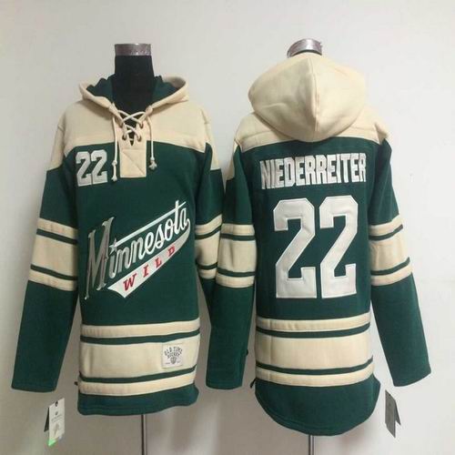 Minnesota Wild 22 Niedrreiter beige green nhl ice hockey  jerseys
