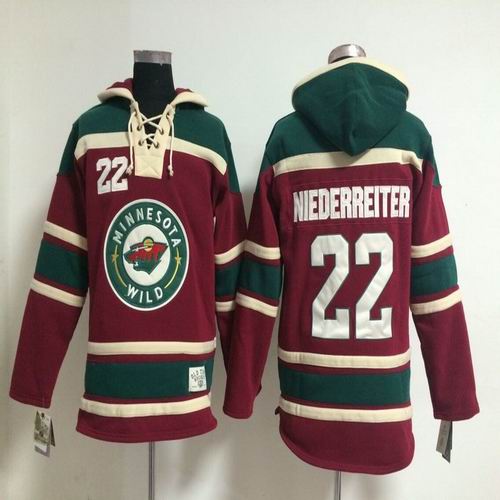 Minnesota Wild 22 Niedrreiter red green nhl ice hockey  jerseys