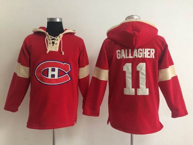 Montreal Canadiens Brendan Gallagher 11# red Ice Hooded Sweatshirt