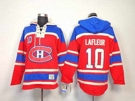 Montreal Canadiens Guy Lafleur 10# Red NHL Hooded Sweatshirt Montreal Canadiens Guy Lafleur 10# Red NHL Hooded Sweatshirt