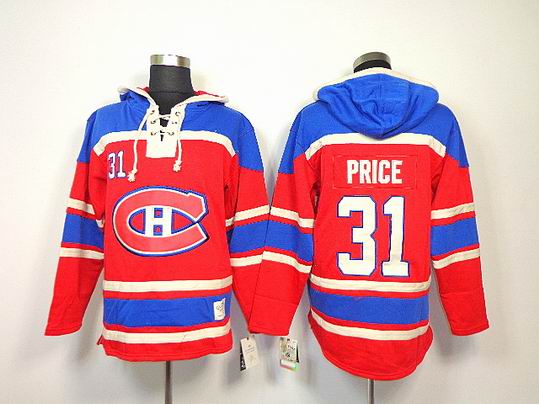 Montreal Canadiens PRICE 31# Red NHL Hooded Sweatshirt Montreal Canadiens PRICE 31# Red NHL Hooded Sweatshirt