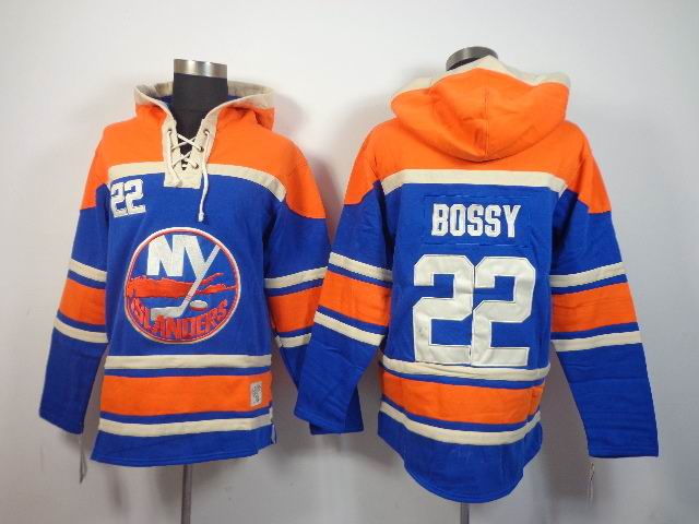 New York Islanders 22 Mike Bossy NHL Hooded Sweatshirt New York Islanders 22 Mike Bossy NHL Hooded Sweatshirt