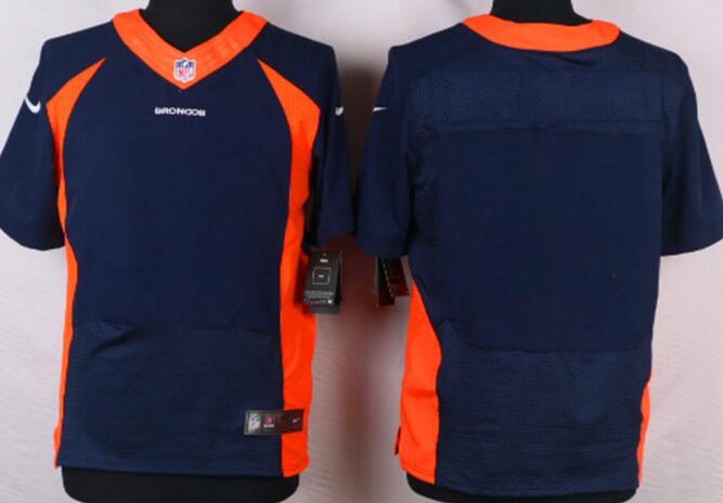 Nike Denver Broncos Blank Elite Blue NFL Jerseys
