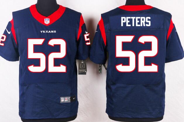 Nike Houston Texans 52 Brian Peters Elite blue NFL Jerseys
