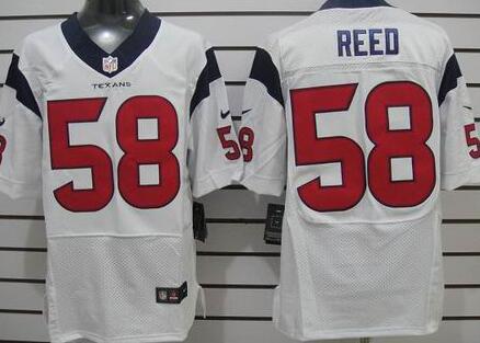 Nike Houston Texans 58 Reed White Colors Elite Jersey Nike Houston Texans 58 Reed White Colors Elite Jersey